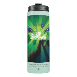 Garrafa Térmica São Homens Corajosos Batendo Na Nossa Porta