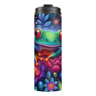 Garrafa Térmica Sapo Floral Neon Botânico
