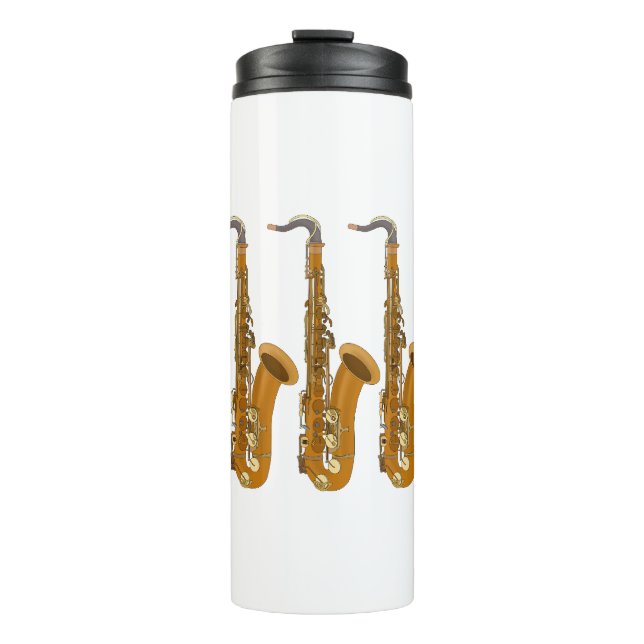 Garrafa Térmica Saxofones (Frente)