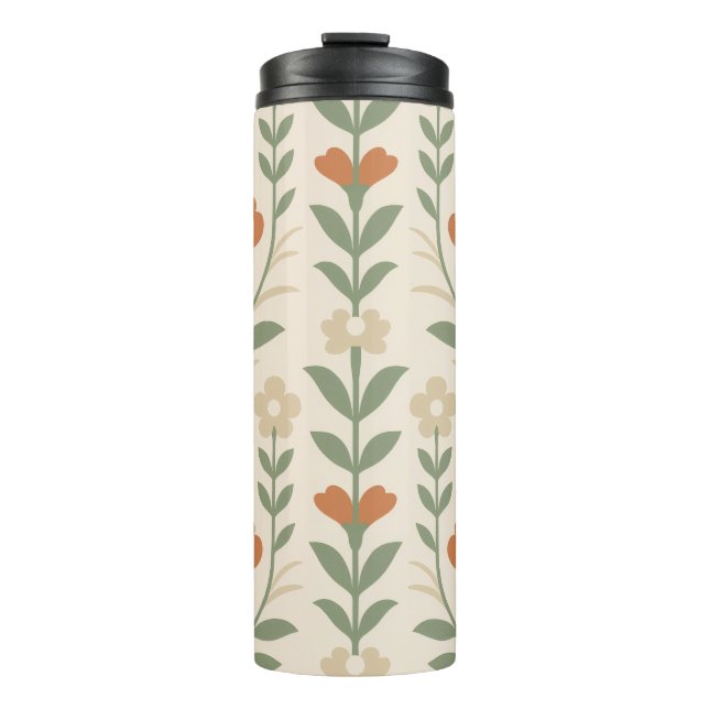 Garrafa Térmica Scandinavian Floral Thermal Tumbler (Frente)