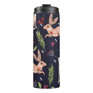 Garrafa Térmica Scandinavian Folart Bunny Impressão