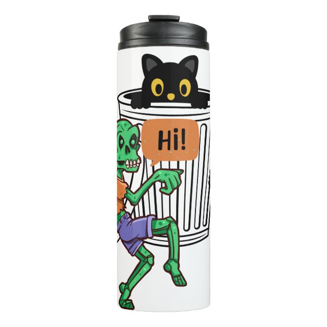 Garrafa Térmica Scaredy Cat Halloween (Frente)