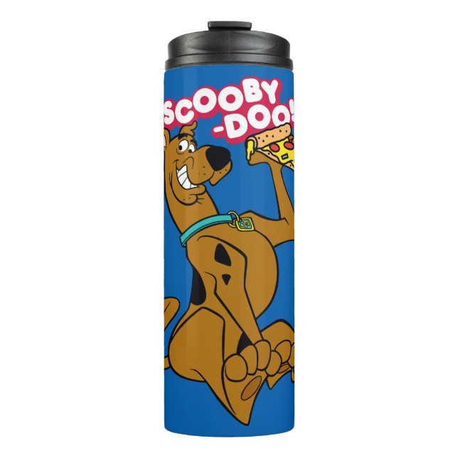 Garrafa Térmica Scooby Doo Com Pizza Slice (Frente)