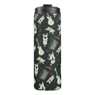 Garrafa Térmica Scooby-Doo Punk Guitar e Padrão Amp