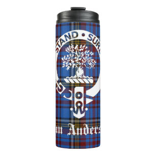 Garrafa Térmica Scottish Clan Anderson Crest & Tartan