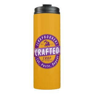 Garrafa Térmica Scrapbookers - Cortar, Colar e Repetir