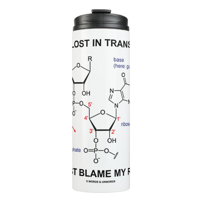 Garrafa Térmica Se Estou Perdido Na Tradução, Culpe Meu RNA (Frente)