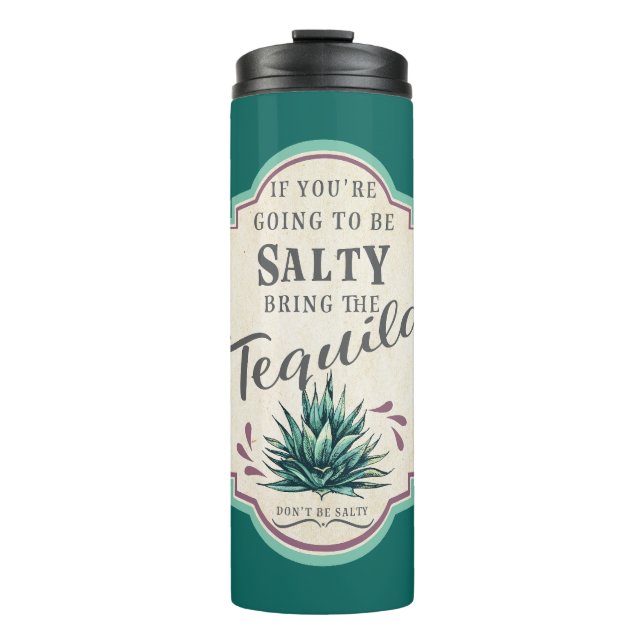 Garrafa Térmica Se você vai ser salgado (Frente)