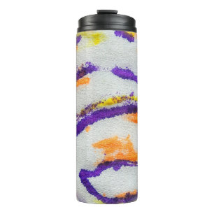 Garrafa Térmica Seamless animal zebra. Dirty art pattern. Abstract