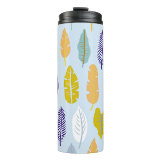 Garrafa Térmica Seamless pattern with wild tropical rainforest pla