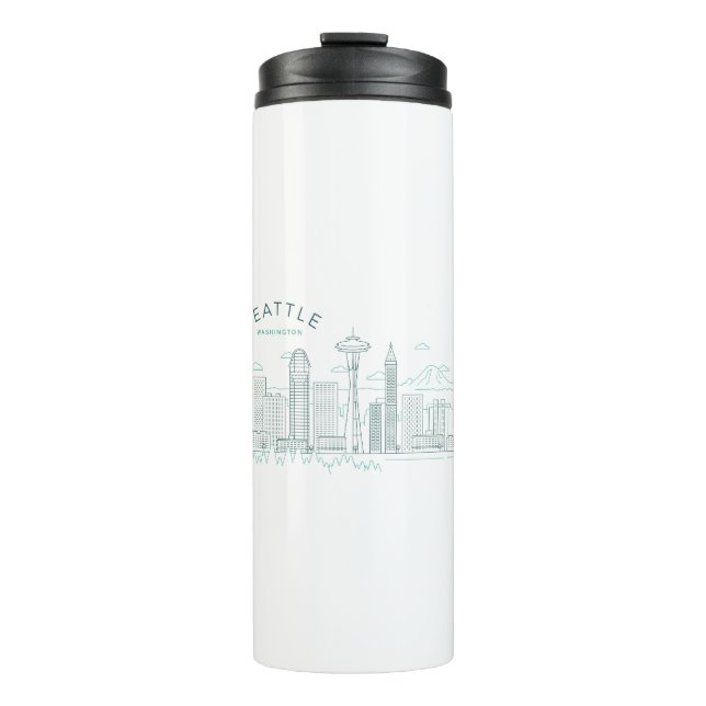 Garrafa Térmica Seattle Skyline Stroke (Frente)