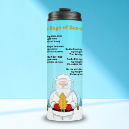 Garrafa Térmica Seis Dias de Bee-Mas Feliz Natal para um Incrível