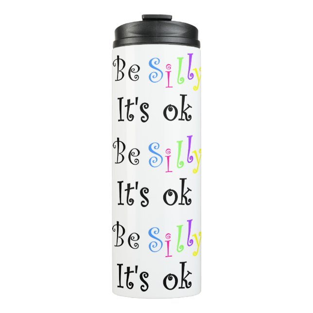 Garrafa Térmica Seja Bobo, está tudo bem! (Frente)