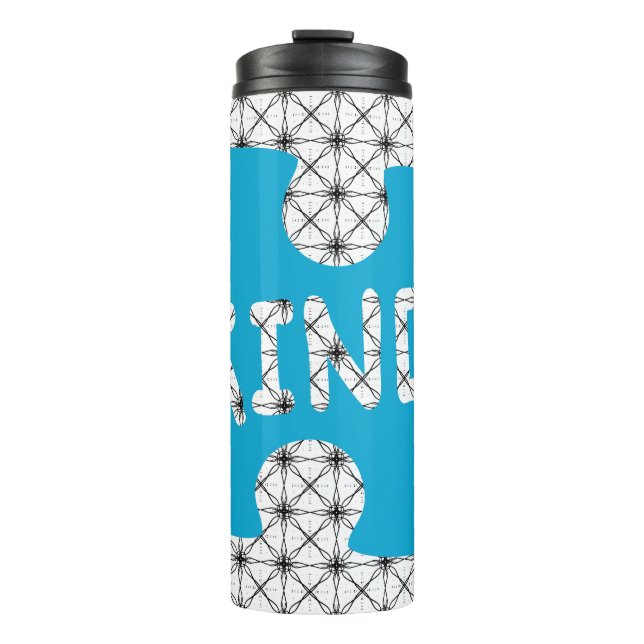 Garrafa Térmica Seja gentil, Autismo, Quebra-cabeça (Frente)