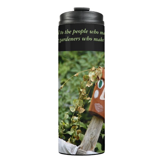 Garrafa Térmica Seja grato às pessoas que nos fazem felizes (Frente)