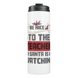 Garrafa Térmica Seja legal com os Papais noeis de professores assi