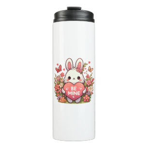 Garrafa Térmica seja minha, coelho engraçado valentine amor
