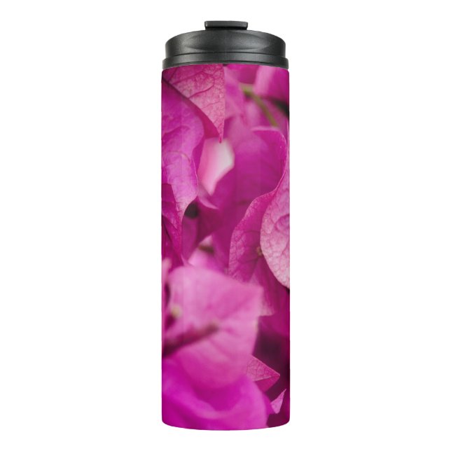 GARRAFA TÉRMICA SELECTIVE FOCUS PHOTOGRAPHY OF PINK BOUGAINVILLEA (Frente)