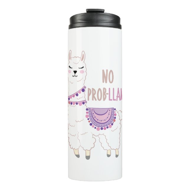Garrafa Térmica Sem Problemas Llama Funny (Frente)