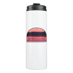 Garrafa Térmica Seneca Lake New York Red Sunrise