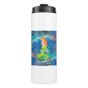 Garrafa Térmica sereia ruiva