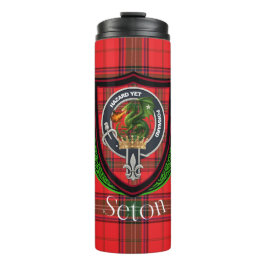 Garrafa Térmica Seton Scottish Clan Tartan & Crest