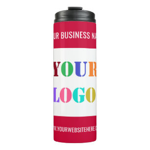Garrafa Térmica Seu logotipo e texto para empresas Tumbler térmico