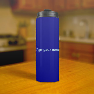 Garrafa Térmica Seu Nome em Tumbler Azul