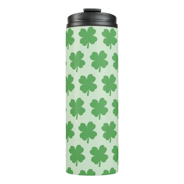 Garrafa Térmica Shamrock Green - Logotipo irlandês (Frente)