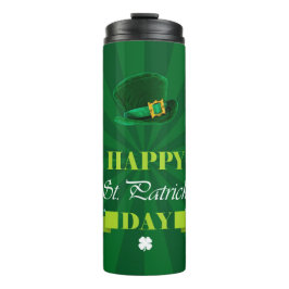 Garrafa Térmica Shamrocks e Chapéu Leprechaun