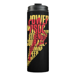 Garrafa Térmica SHAZAM!   Capacidades de Shazam — Gráfico de Relâm