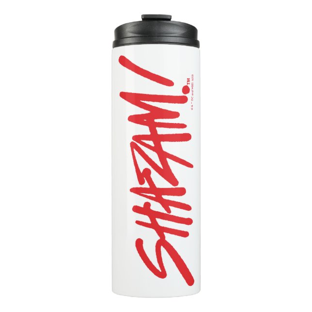 Garrafa Térmica SHAZAM! Fury of the Gods | Logotipo vermelho (Frente)