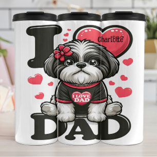 Garrafa Térmica Shih Tzu: Eu Adoro Pai!