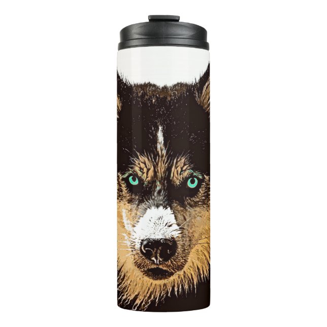 Garrafa Térmica Siberian Husky Thermal Tumbler (Frente)