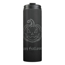 Garrafa Térmica Silver Jack O' Lanterna Halloween