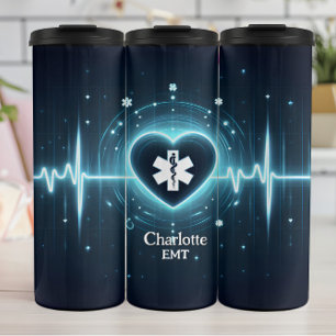 Garrafa Térmica Símbolo de Coração Pulsante de EMT Radiante Design
