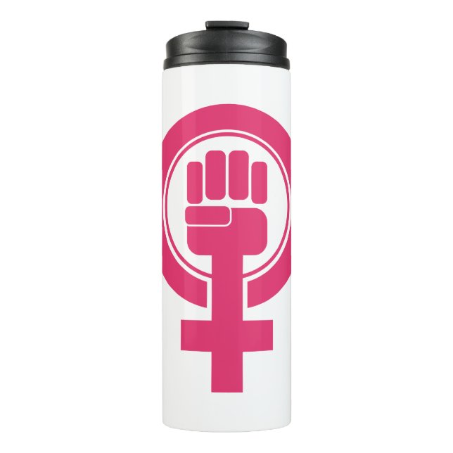 Garrafa Térmica Símbolo de resistência feminina (Frente)