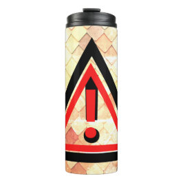 Garrafa Térmica Símbolo de Segurança de Precaução Forma de Triângu