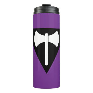 Garrafa Térmica Símbolo Labrys do Orgulho Lésbico do SlipperyJoe