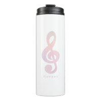 Símbolo Musical Pink Pastel Música Arte Monograma 