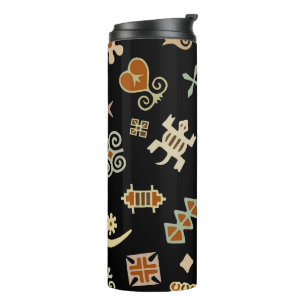 Garrafa Térmica Símbolos Adinkra Africanos