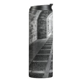 Garrafa Térmica Simetria em preto e branco