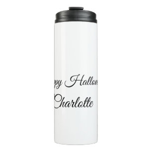 Garrafa Térmica SIMPLE MINIMAL.CUTE ADICIONE NOME BEBÊ feliz Hallo