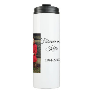 Garrafa Térmica simples Adicione sua manutenção de memorial de tex
