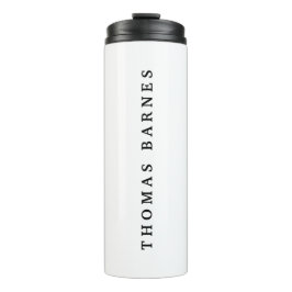 Garrafa Térmica Simples branco clássico Elegante