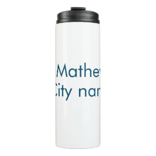 Garrafa Térmica simples letra inicial monograma adicionar sua letr