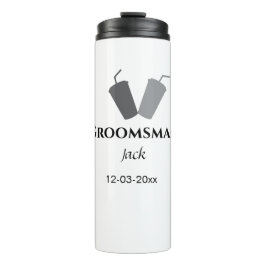 Garrafa Térmica SIMPLES MINIMAL adicionar seu nome padrinho de cas