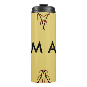 Garrafa Térmica Simples monograma adicione seu nome com letra míni