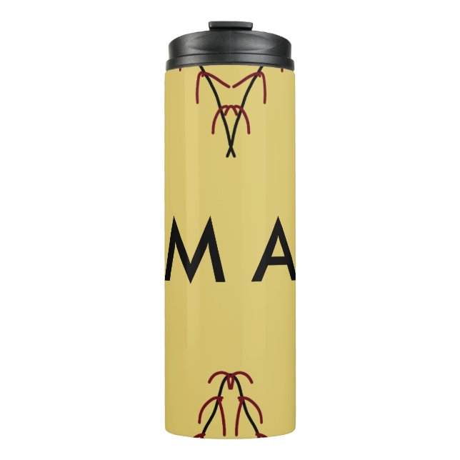 Garrafa Térmica Simples monograma adicione seu nome com letra míni (Frente)