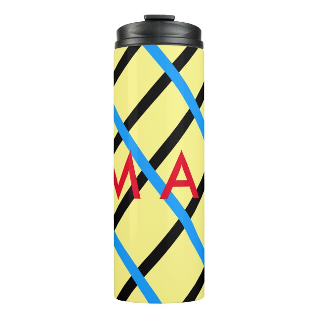 Garrafa Térmica Simples monograma adicione seu nome com letra míni (Frente)